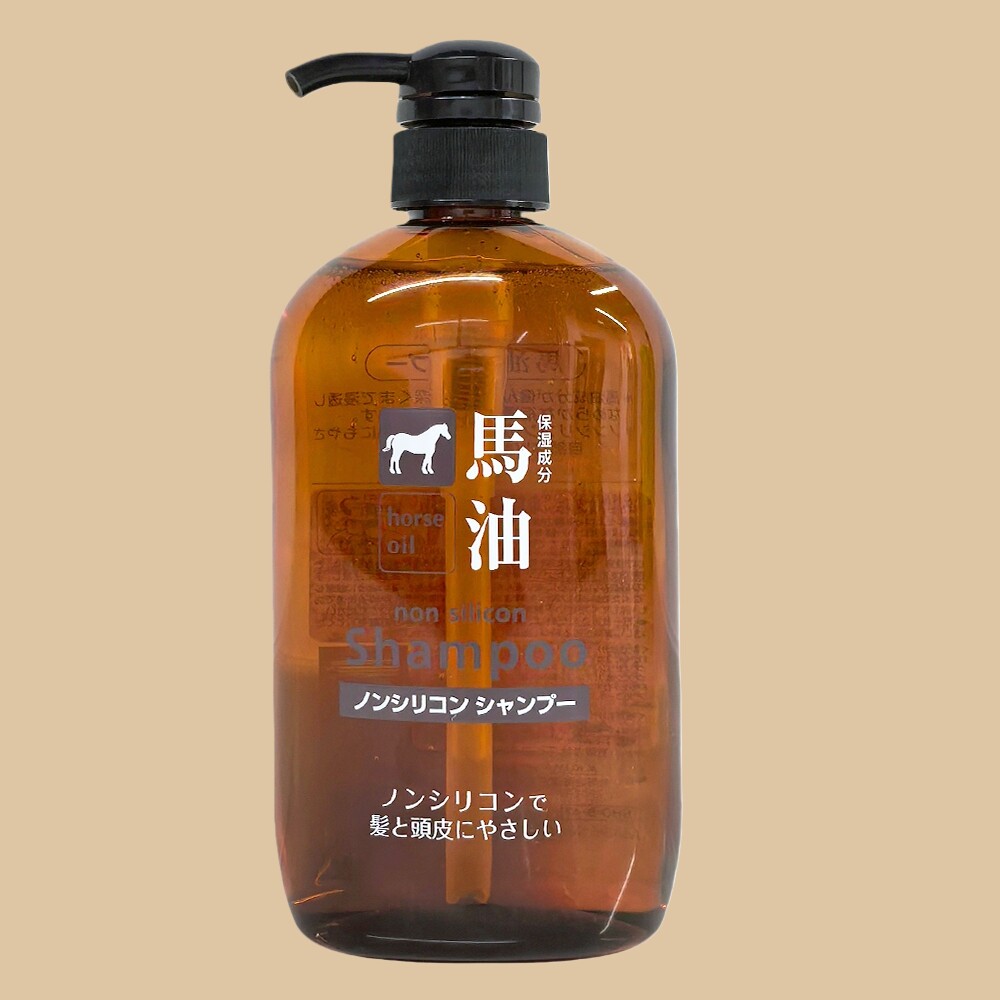 日本咖思美无硅油弱酸性马油洗发水乳适合干枯毛燥受损发质 600ML