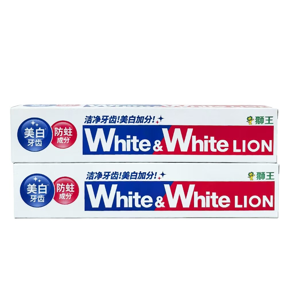 效28年9月日本原装进口狮王Lion成人美白牙膏去渍防蛀 薄荷香150g