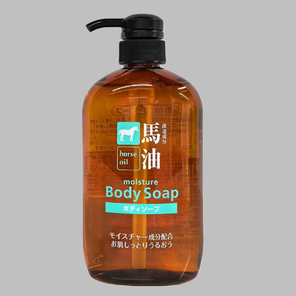 日本进口原装正品咖思美马油沐浴液露保湿滋润适合干燥肌肤 600ML