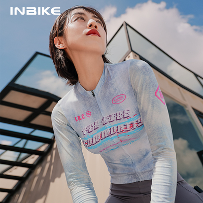 INBIKE复古风女骑行服上衣舒适