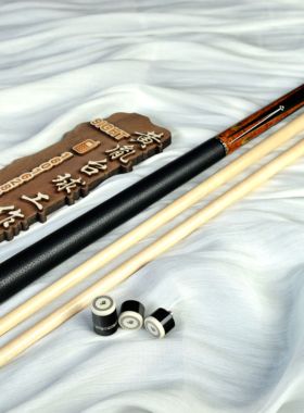 Gina姬娜台球杆大头桌球杆美式手工杆11DS中八球杆树瘤插黑檀全新