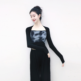现代舞秋冬舞蹈练功服上衣古典舞专业形体训练飘逸长袖 女艺考 服装