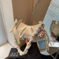 Лента керамического лейко + цветная веревка + головка котенка + сумка для карты