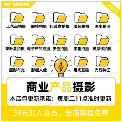 产品摄影教程商业静物调色灯光布光技巧拍摄构图学习产品摄影教程