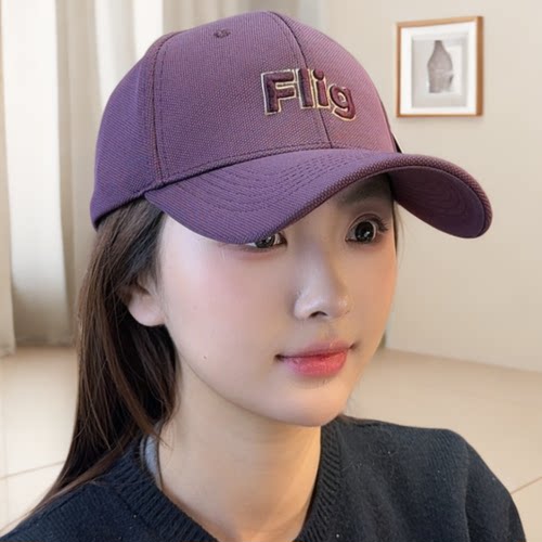 【Flig正品】春季新款简约棒球帽男女同款鸭舌帽大头大脸显脸小帽