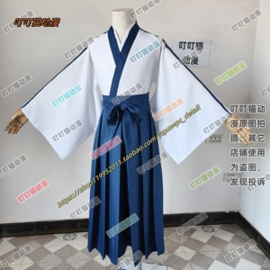 银魂 志村新八cosplay服装 动漫服装表演服套装