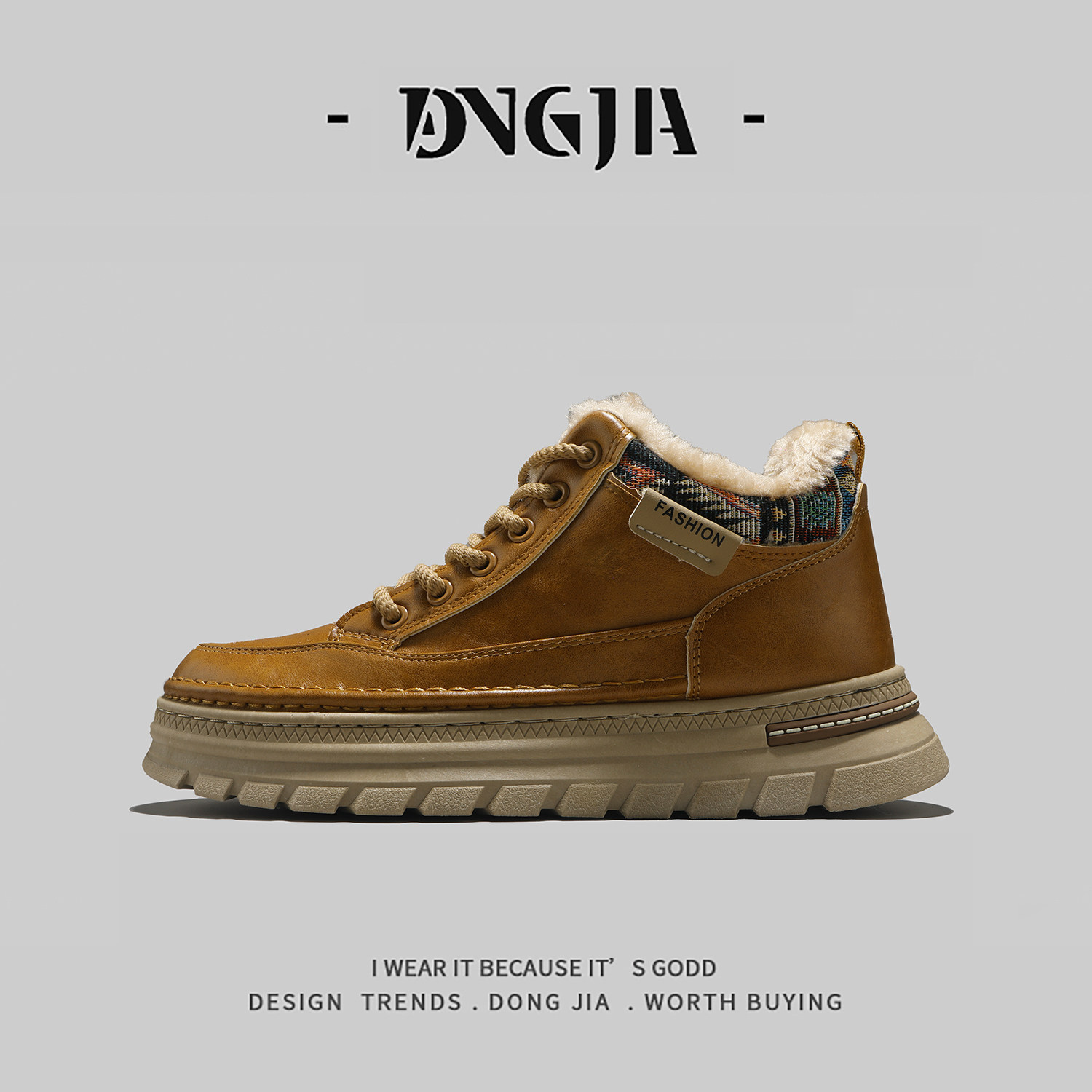 外贸男士马丁靴冬季加绒棉鞋防滑耐磨户外运动休闲保暖中帮短靴子