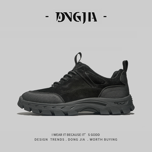 4546大码~外贸欧美单户外徒步鞋男款秋冬新款防滑耐磨真皮登山鞋