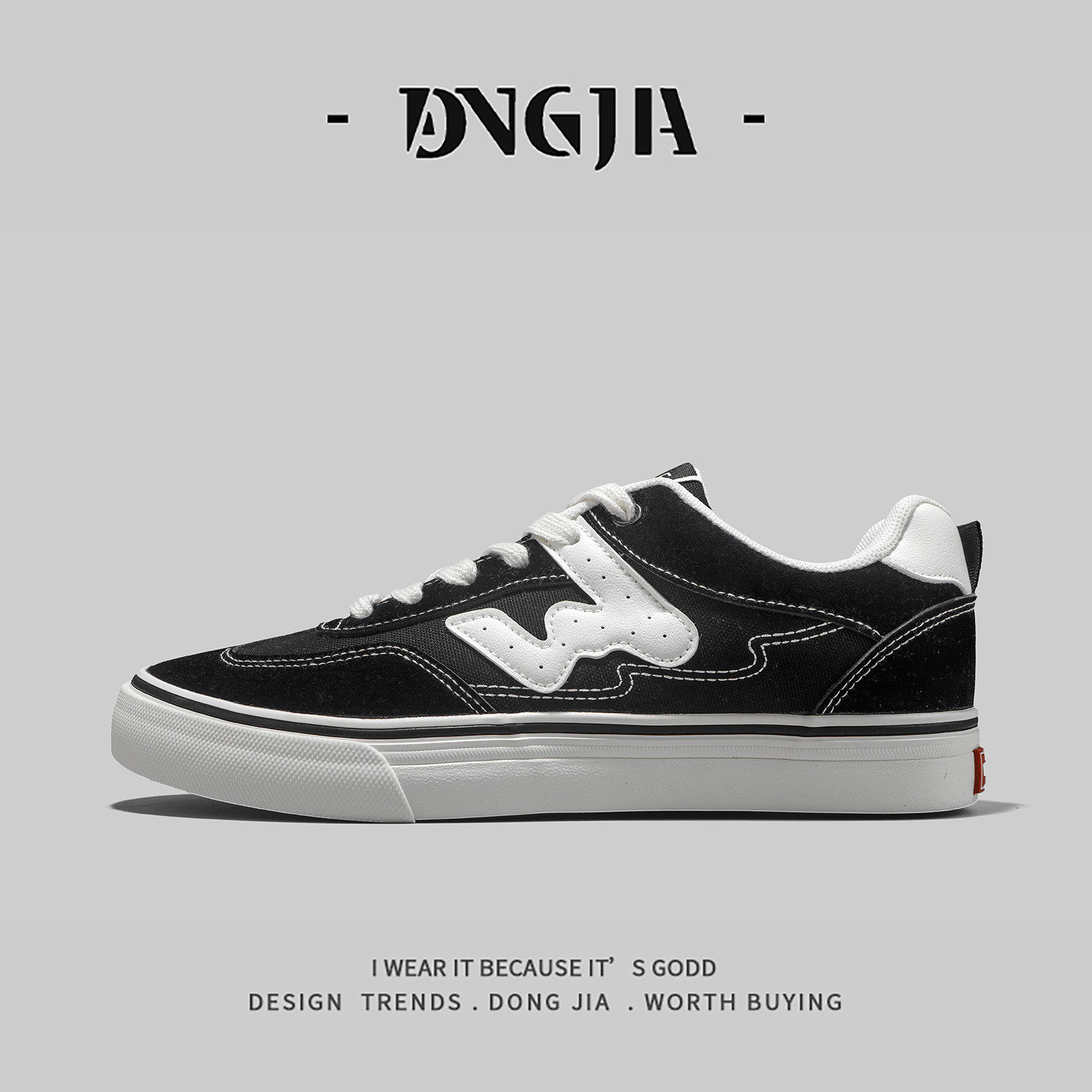 东家Qshoes外贸日本单帆布鞋男款港风潮流透气运动休闲低帮滑板鞋