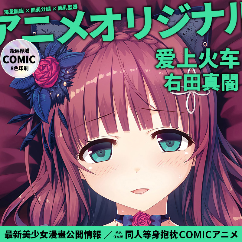 命运界域爱上火车原创右田真闇等身抱枕动漫二次元周边枕套长抱枕