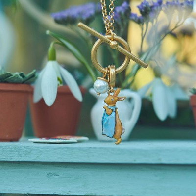 Fable彼得兔弗洛普珍珠珐琅项链