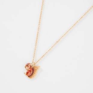 英国代购Fable England小松鼠系列项链戒指耳环手镯 手工绘制珐琅