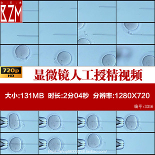 医学显微镜人工授精试管婴儿受精卵胚胎怀孕妇产科实拍视频素材