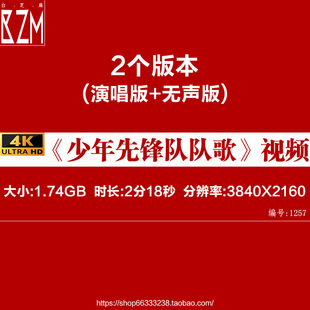 少先队队徽少年先锋队队歌我们是共产主义接班人入队章程视频素材