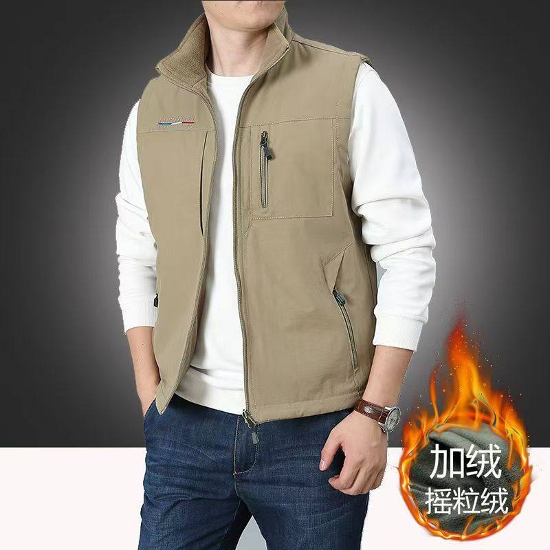 双面穿加厚户外保暖马甲无袖坎肩26012210