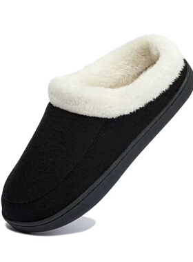 拍一发二-颜色随机冬季室内居家保暖厚底家居拖鞋棉鞋2510250