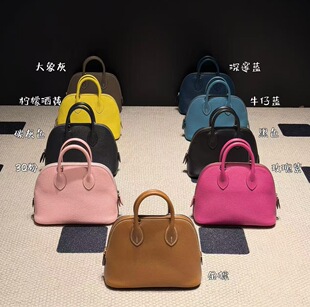 mysore山羊皮手工制作 手提斜挎均可 进口chevre mini保龄球18