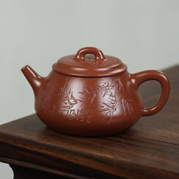 茗缘居 周良红【饮瓢】250cc宜兴紫砂壶手工功夫茶具泡茶壶茶器