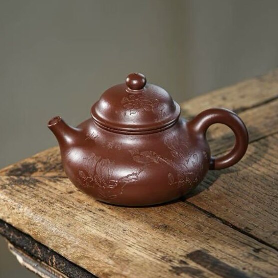茗缘居 周良红【容天】200cc宜兴紫砂壶手工功夫茶具泡茶壶茶器