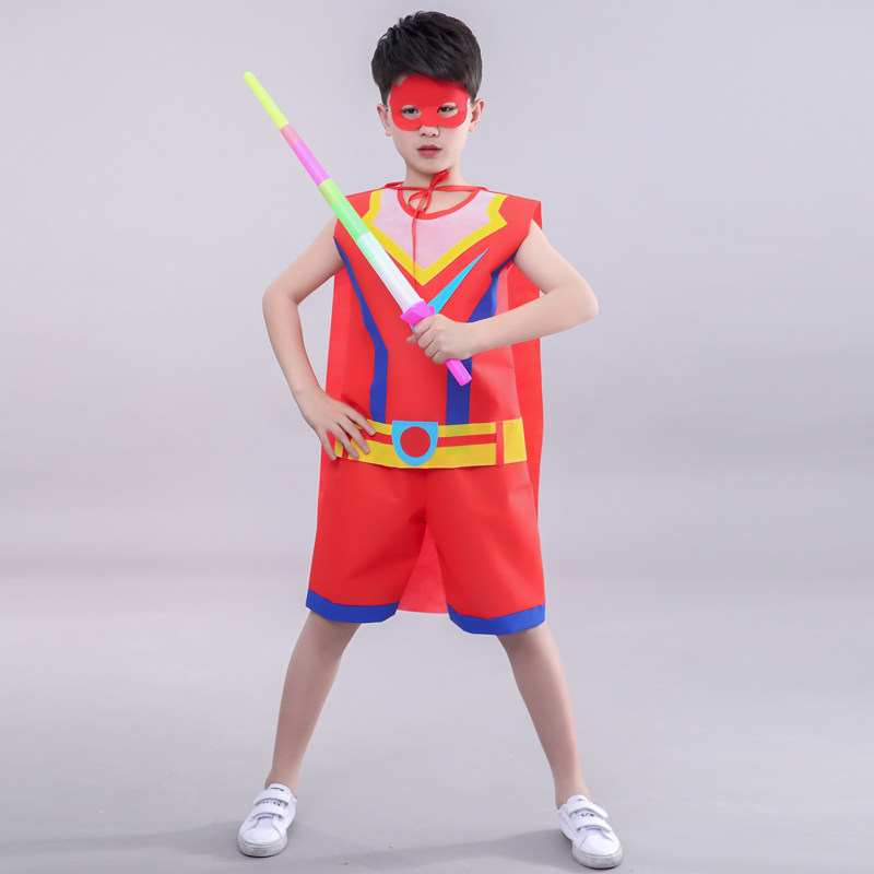 儿童环保服装亲时装秀废物利用手工DIY创意制作衣服幼儿园走秀服