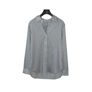 SZ1231YIKKE 莫代尔天丝棉混纺色织酶洗条纹廓形衬衫 YLANGENE