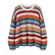 彩色条纹羊毛针织衫 衣长61起 YLANGENE 88320DDOD