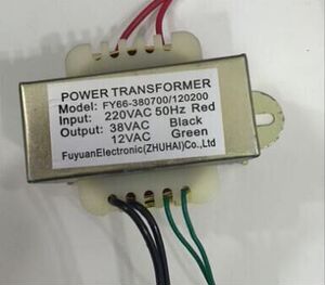 美容喷雾机变压器 EI66-220B 220V变12V/210mA 绿 37V/580mA黑