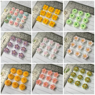 12款迷你糕点系列多孔小鼻嘎硅胶模具diy手工石膏粘土模具