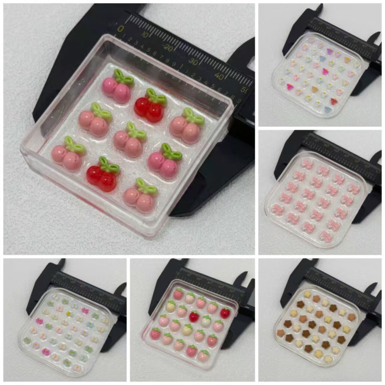 7款超迷你食玩配件小比噶系列多孔小鼻嘎硅胶模具diy手工石膏粘土