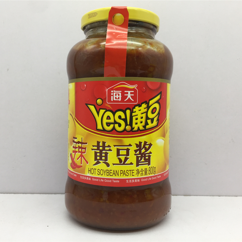 海天辣味黄豆酱800g大酱蘸酱大豆酱调味酱-封面