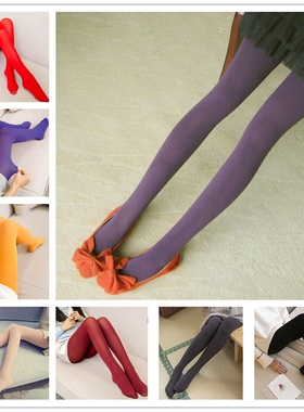 【糖果多色微厚款光腿神器】春秋30-420D纯色连裤袜加档防勾裤袜