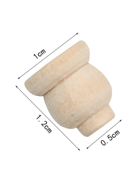 1:12dollhouse娃娃屋迷你家具diy配件模型腿沙发脚柜子腿素坯1个