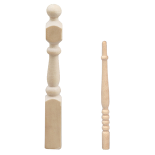 12娃娃屋dollhouse迷你家具模型楼梯柱子栏杆扶手小柱子大头柱