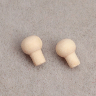 1:12dollhouse娃娃屋迷你家具配件diy抽屉门实木圆拉手素坯1对