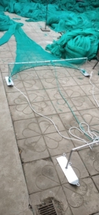 t人力小型弓子拖网网衣及整套,海肠小虾蛏子螃蟹,弓架对折套管