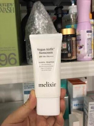正品韩国melixir素食主义空气感防晒霜SPF50户外儿童可用50ml