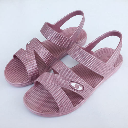 夏季女塑料中老年妈妈一体凉鞋