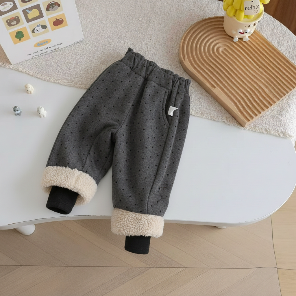 女童裤子秋冬长裤宝宝加绒裤子