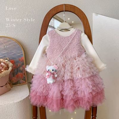 女童连衣裙套装秋冬款