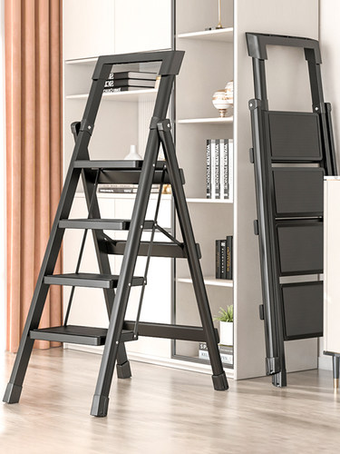 家用梯子折叠多功能加厚室内人字梯四步五步步梯防滑楼梯小型便携