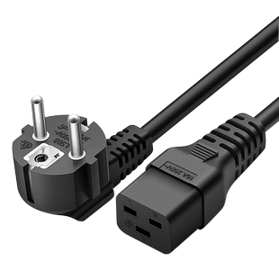 欧规UPS电源线纯铜欧规1.8米16A电源线欧标C19服务器电线1.5平方