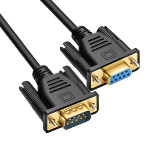 DB9串口数据线 RS232连接线公对公对母对母交叉直连COM延长线9针