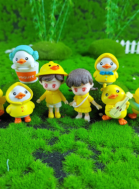 火红幻觉pvc可爱小黄鸭摆件