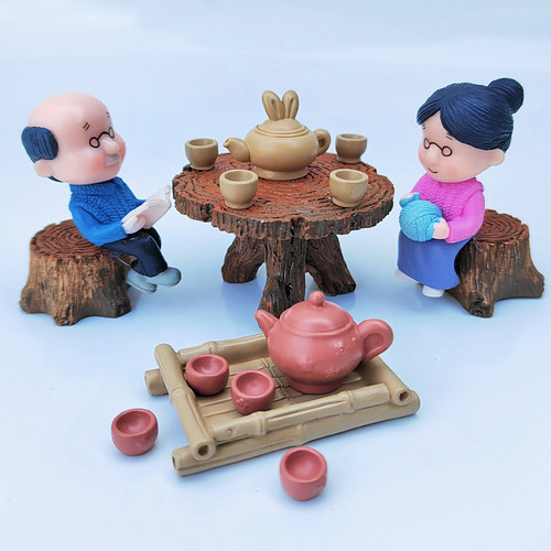 仿真迷你小茶具茶壶茶杯茶盘摆件