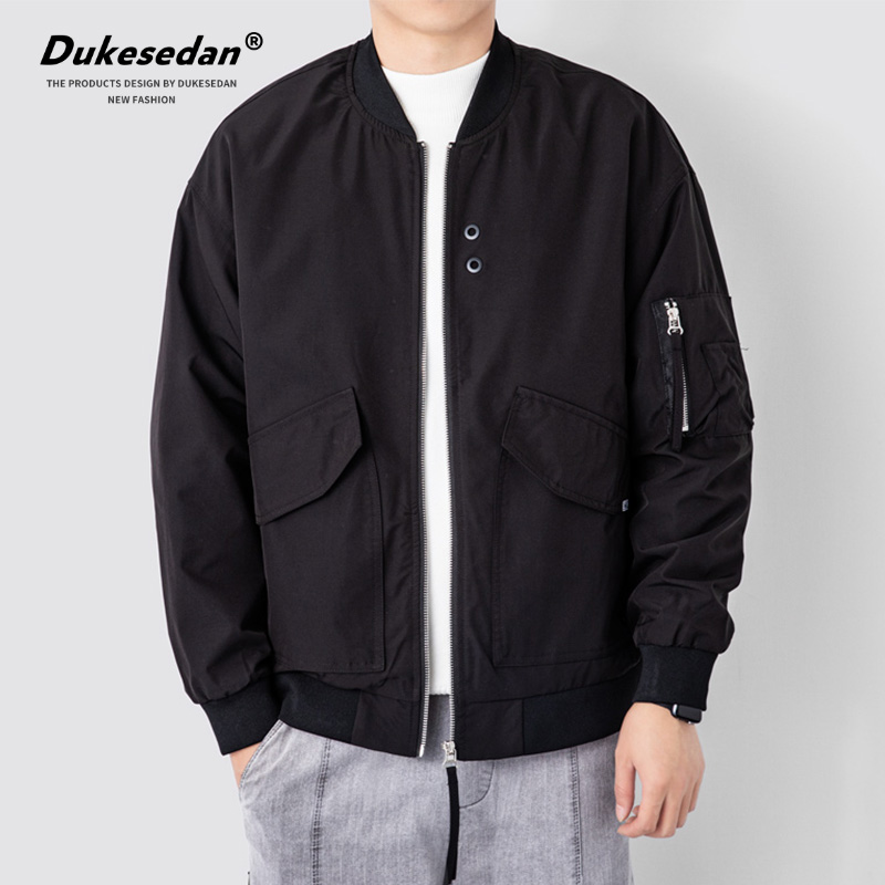 日系潮牌工装外套男士棒球服夹克