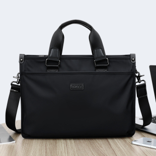 公文包男商务包办公务手提包斜挎包男士 包包律师文件包电脑单肩包