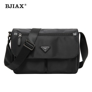 宝加西邮差包男背包单肩包尼龙防水布潮流男士 包包休闲斜挎包男包