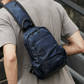 胸包男潮牌男士 包包休闲单肩背包多功能宽肩带斜挎包2020新款 百搭
