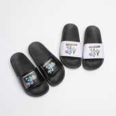 我 软底一字凉拖 男女外穿亲子防滑儿童百搭个性 世界拖鞋 室内夏季