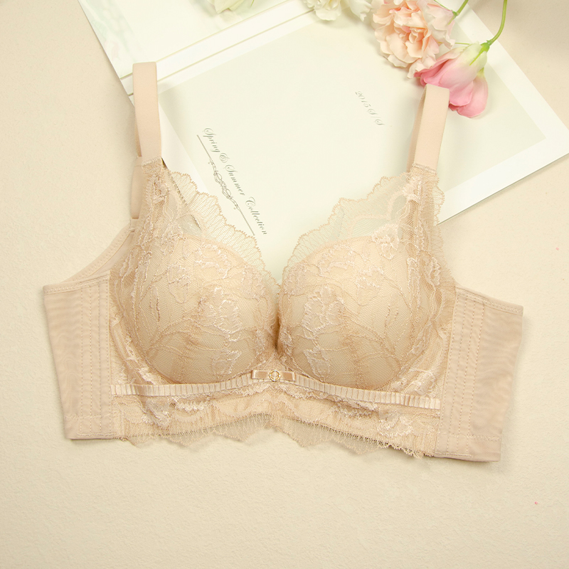 花漾薄下厚聚拢无钢圈内衣